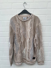 Carlo Colucci 3D Strickpullover Pullover beige weiß C10802 COL 561