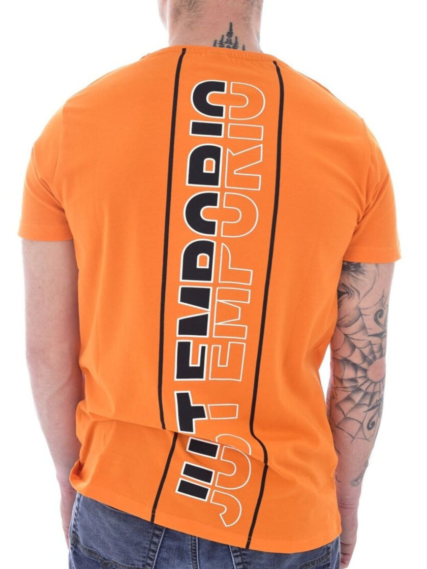 (14) Just Emporio Shirt orange Rücken Logo