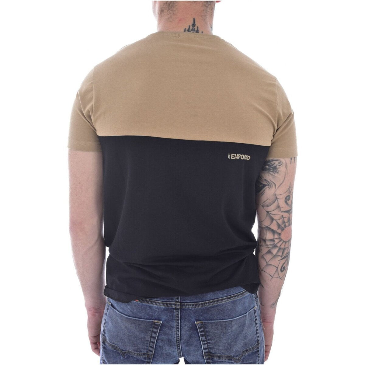 (130) Just Emporio Shirt schwarz beige