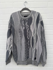 Carlo Colucci 3D Strickpullover Pullover grau C13301 COL25