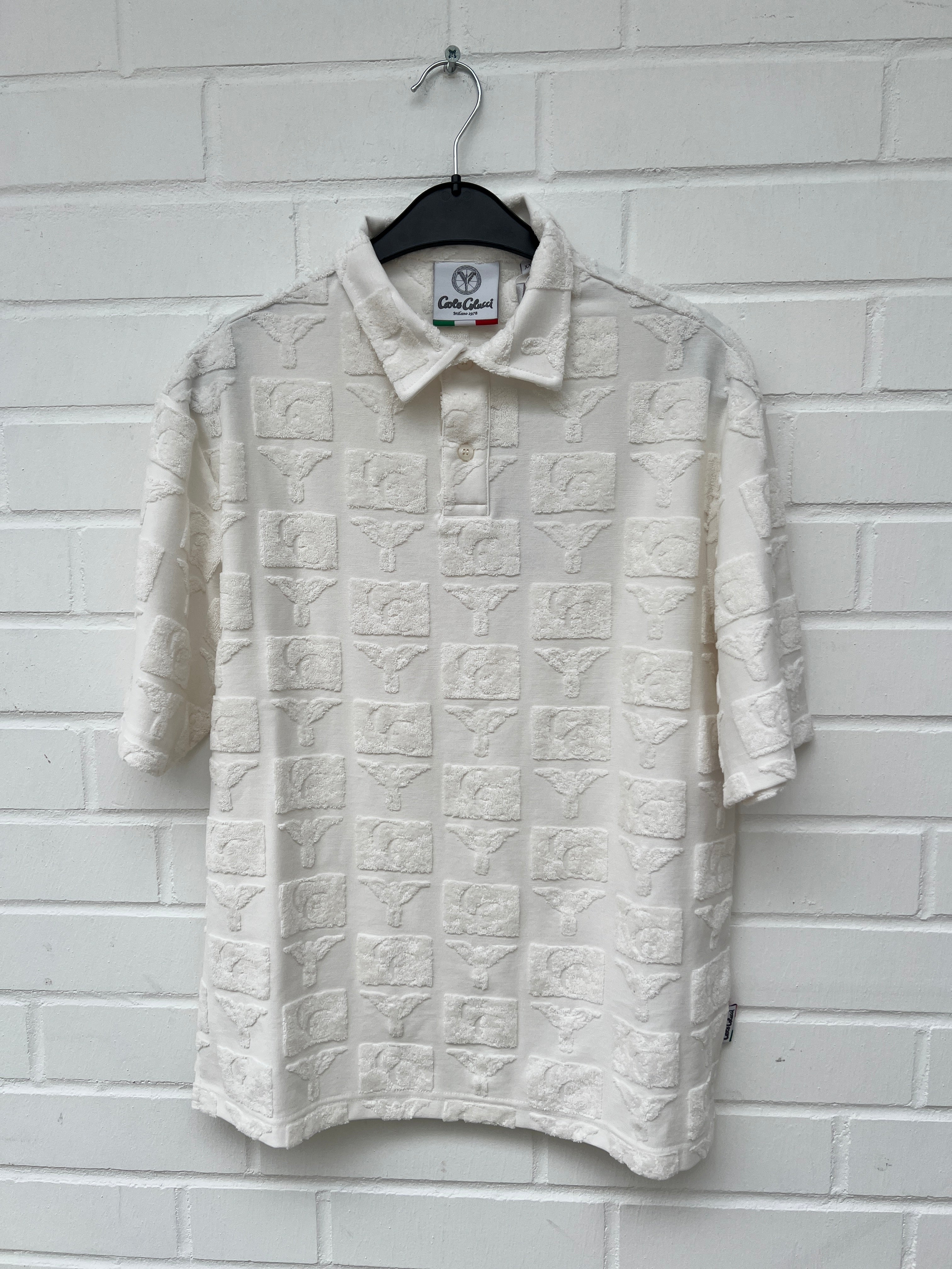 (67) Carlo Colucci Poloshirt weiß