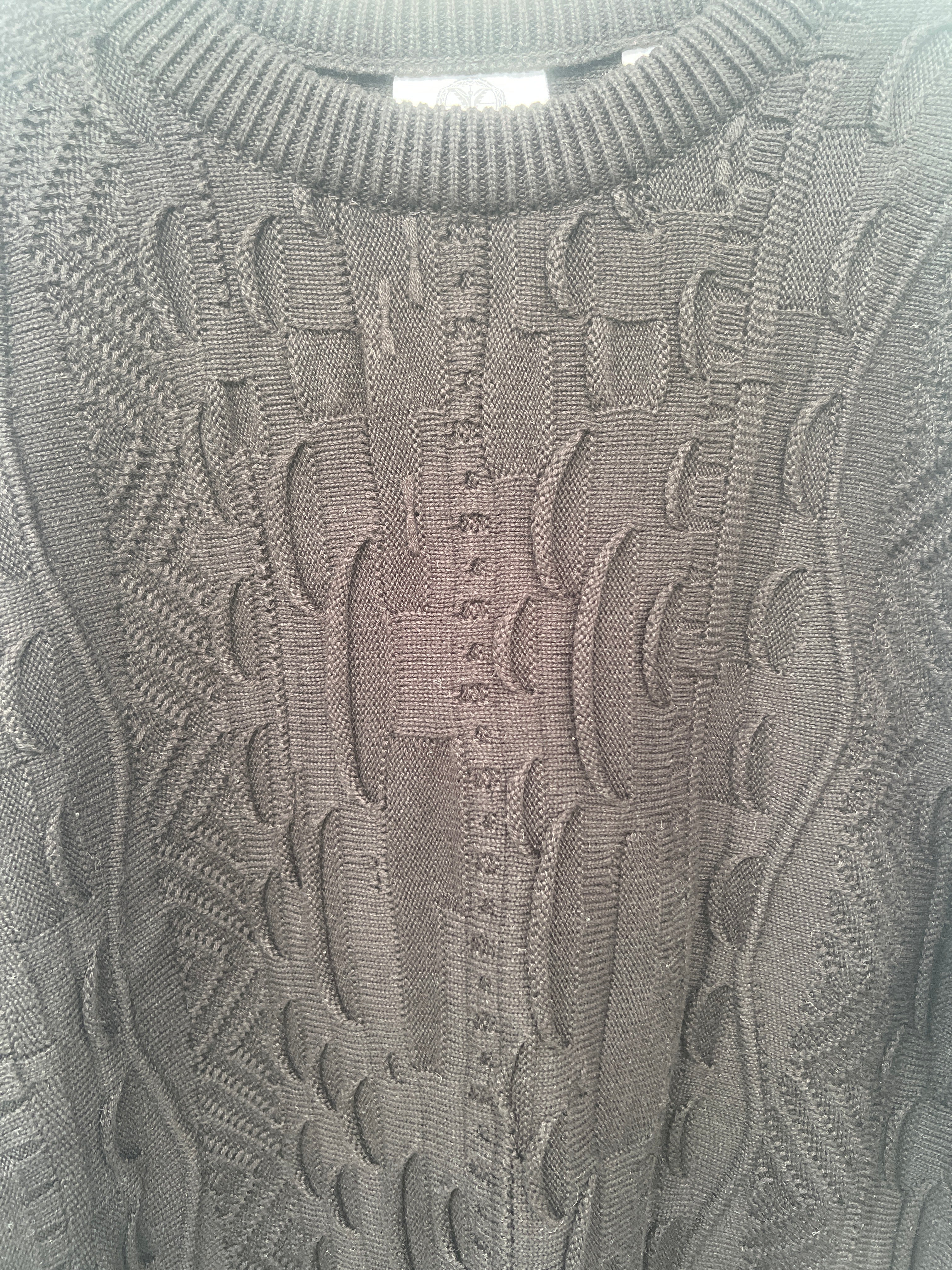Carlo Colucci 3D Strickpullover Pullover schwarz C10802 COL 681