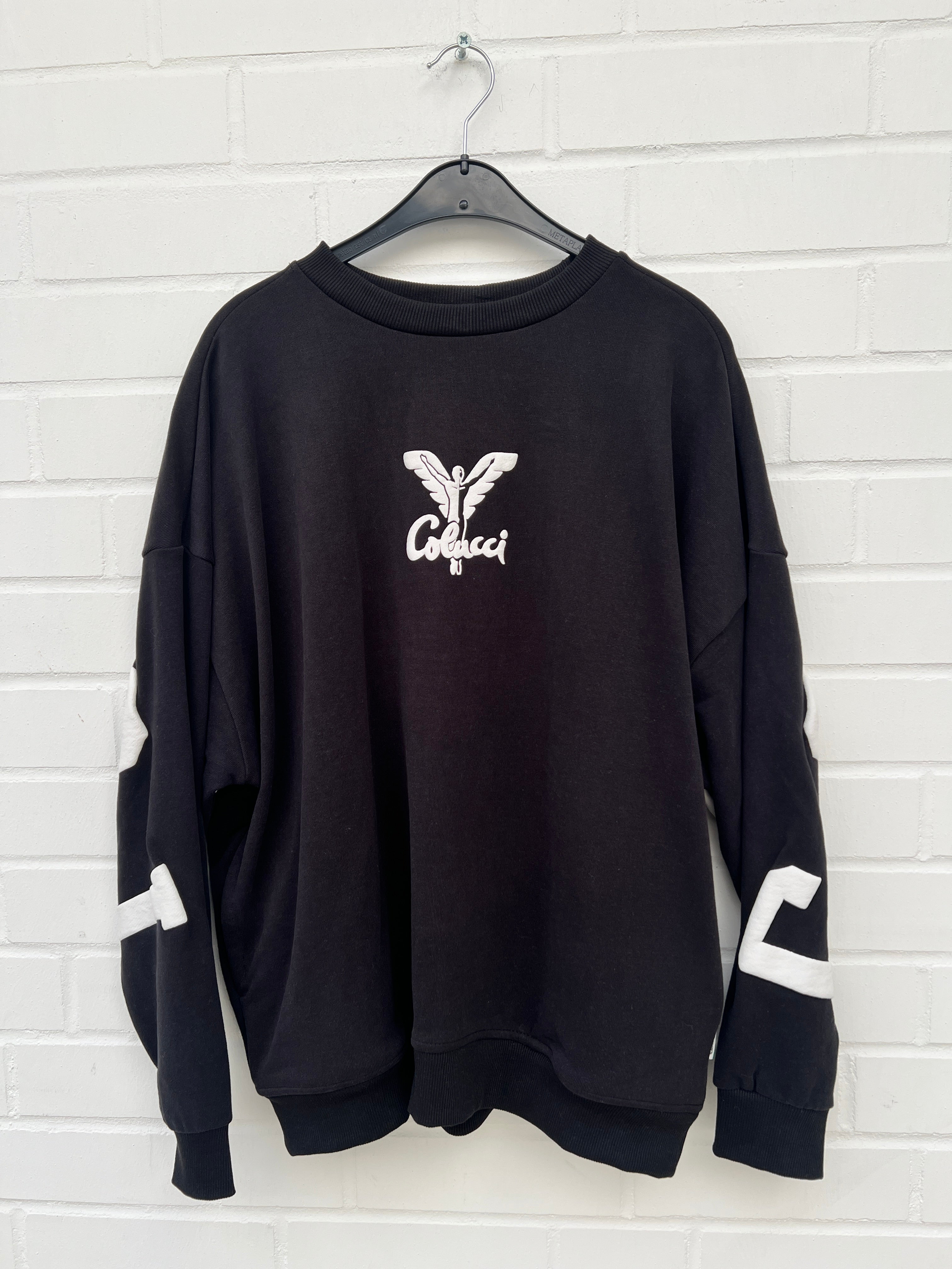 Carlo Colucci Sweatshirt schwarz