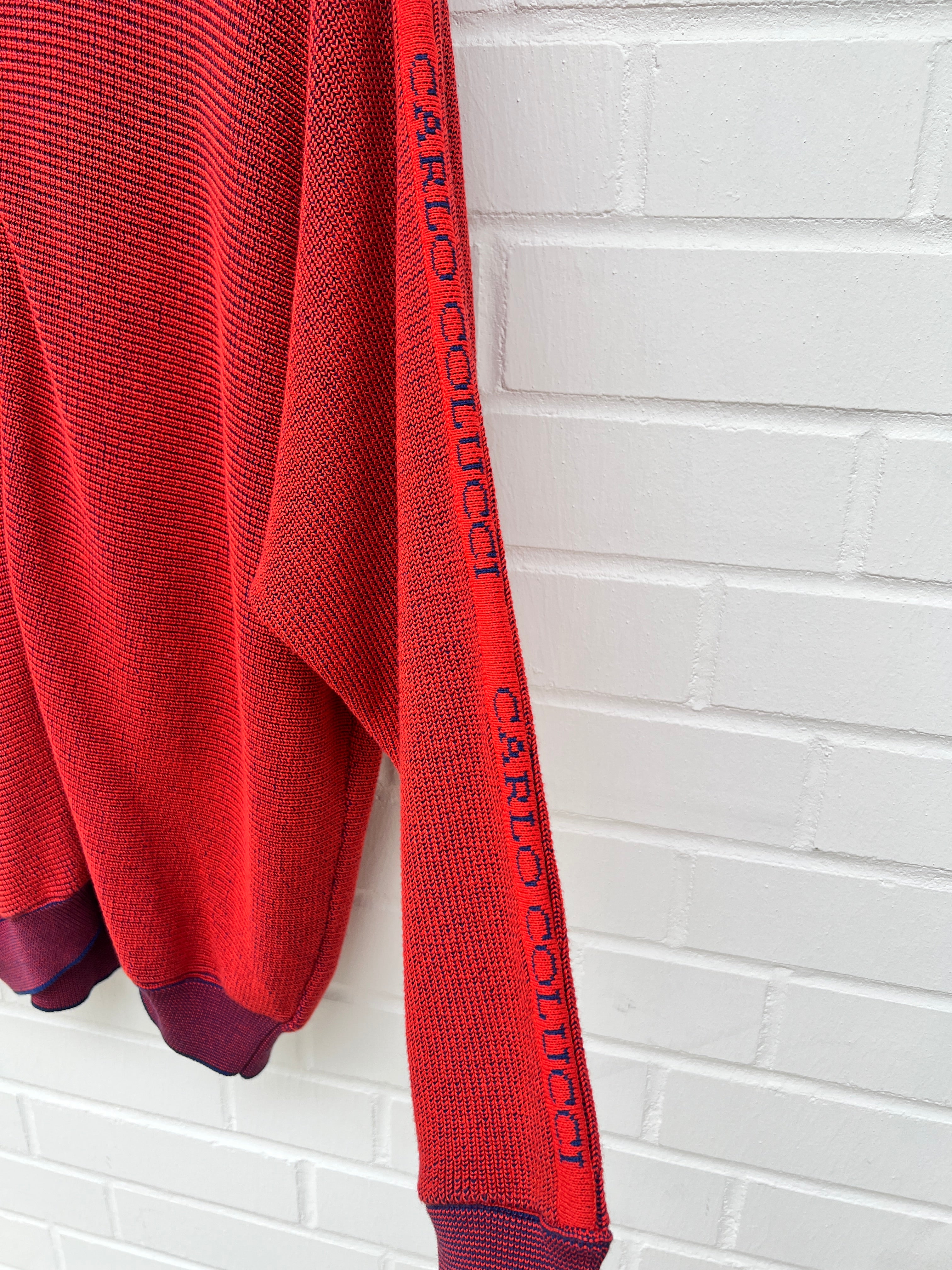(Stange4) Carlo Colucci Strickjacke rot Gr.L