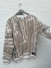 Carlo Colucci 3D Strickpullover Pullover beige grau C12508 COL 561