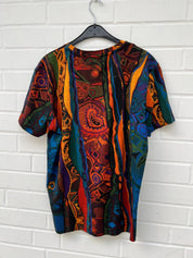 (15) Carlo Colucci Tshirt braun muster