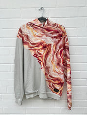 (104) Carlo Colucci Hoodie orange muster