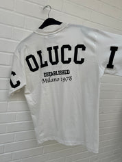 (8/14/15) Carlo Colucci Tshirt weiß Rücken Logo