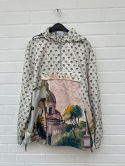 Carlo Colucci Zip Windbreaker beige muster