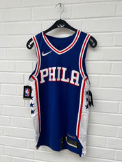 (Stange4) NBA Phila Trikot blau weiß Gr.S