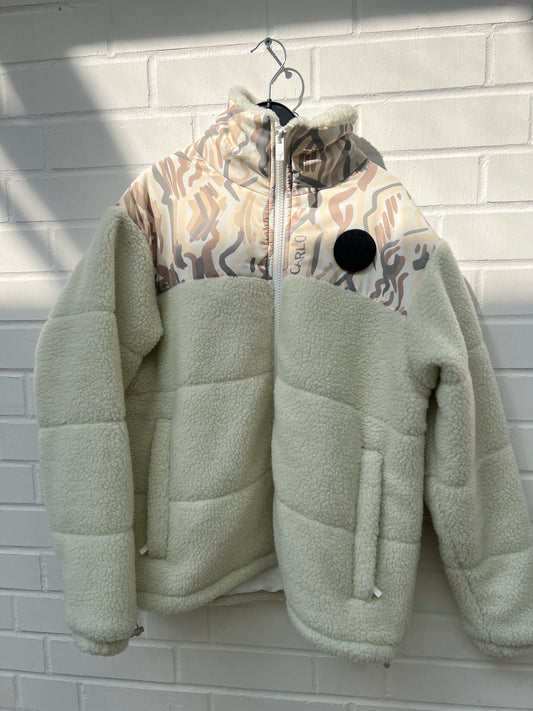 (217) CC Teddyjacke creme logo