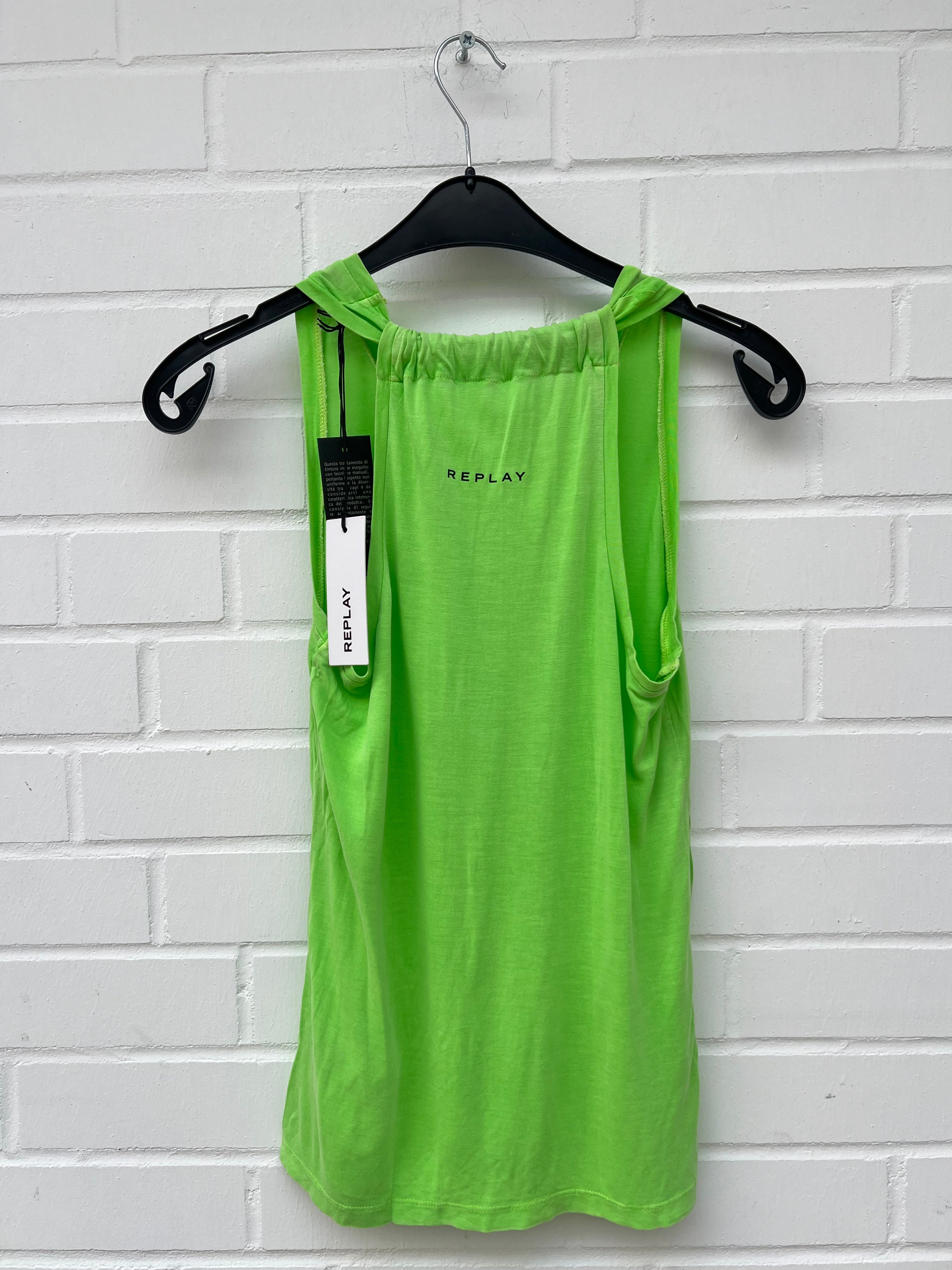 REPLAY Tank Top Neon Grün GrXS
