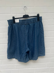Only High Waist Paperbag Loose Shorts Jeans blau Gr46