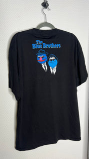 Vintage The Blue Brothers Sesam Street Tshirt schwarz blau Gr. XL