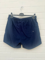 Badehose dunkelblau logo weiß Gr.L