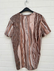 (Stange2) CC Tshirt beige muster Gr.M