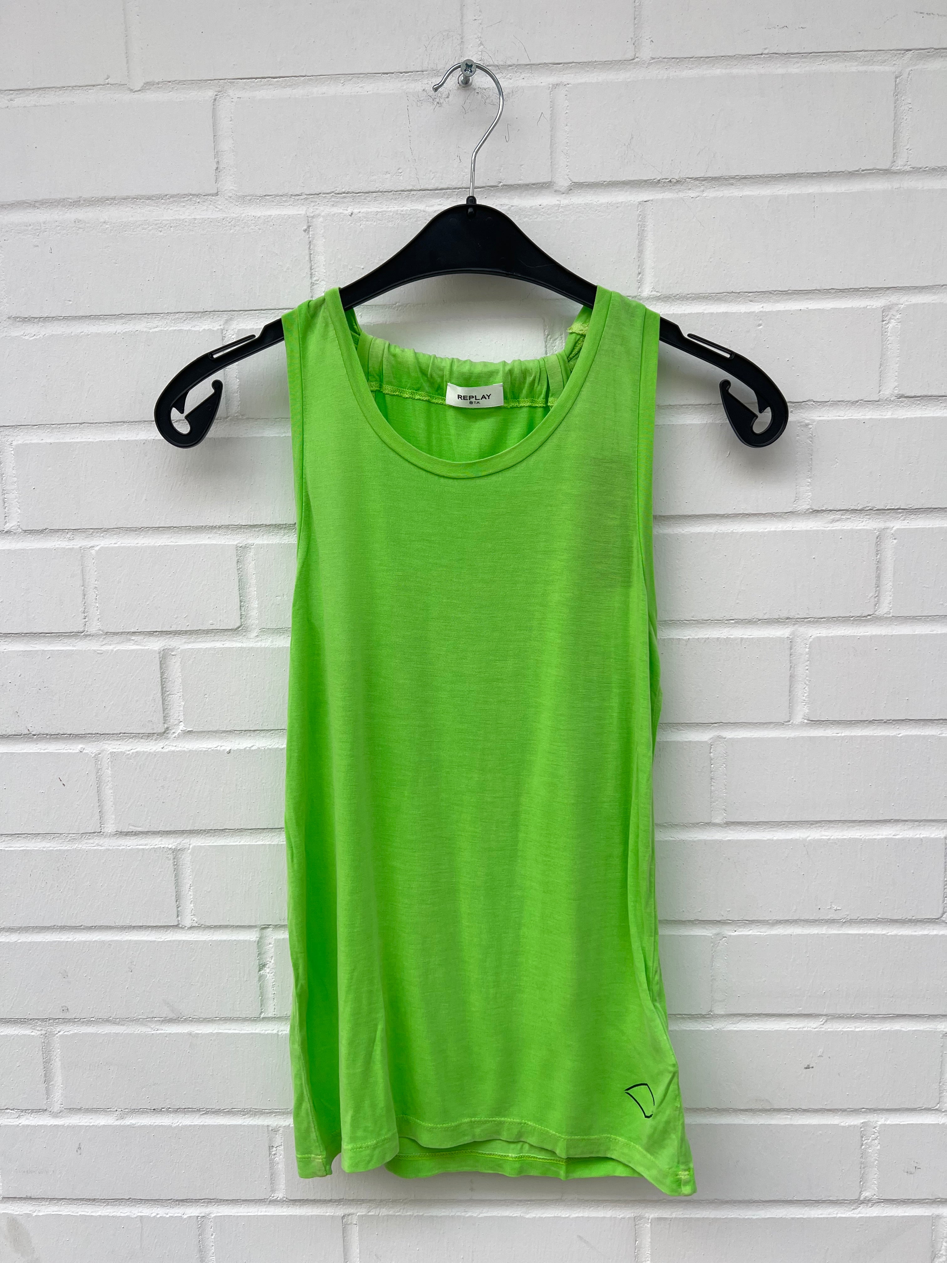 REPLAY Tank Top Neon Grün GrXS