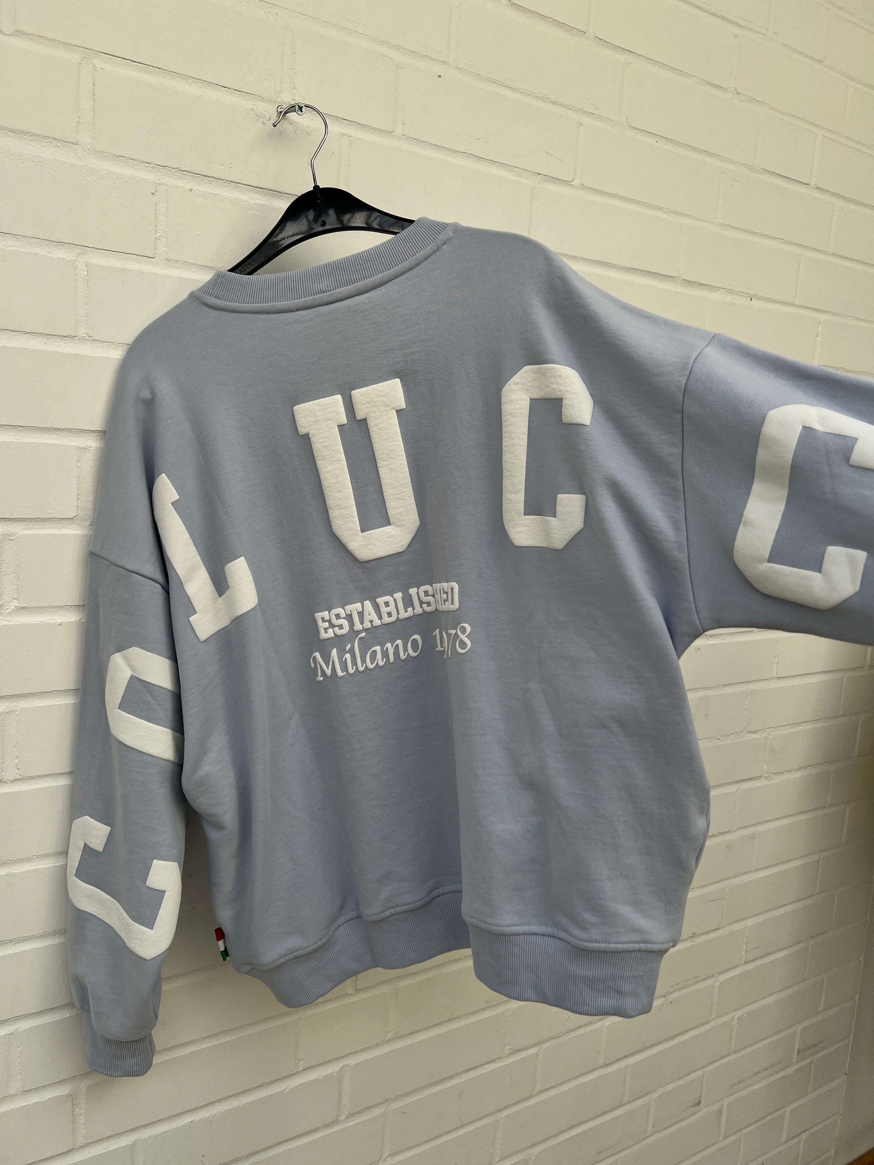 Carlo Colucci Sweatshirt hellblau