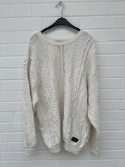 Carlo Colucci 3D Strickpullover C13302 COL59 weiß logo