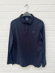 ARMANI EXCHANGE Poloshirt langarm navyblau (68)