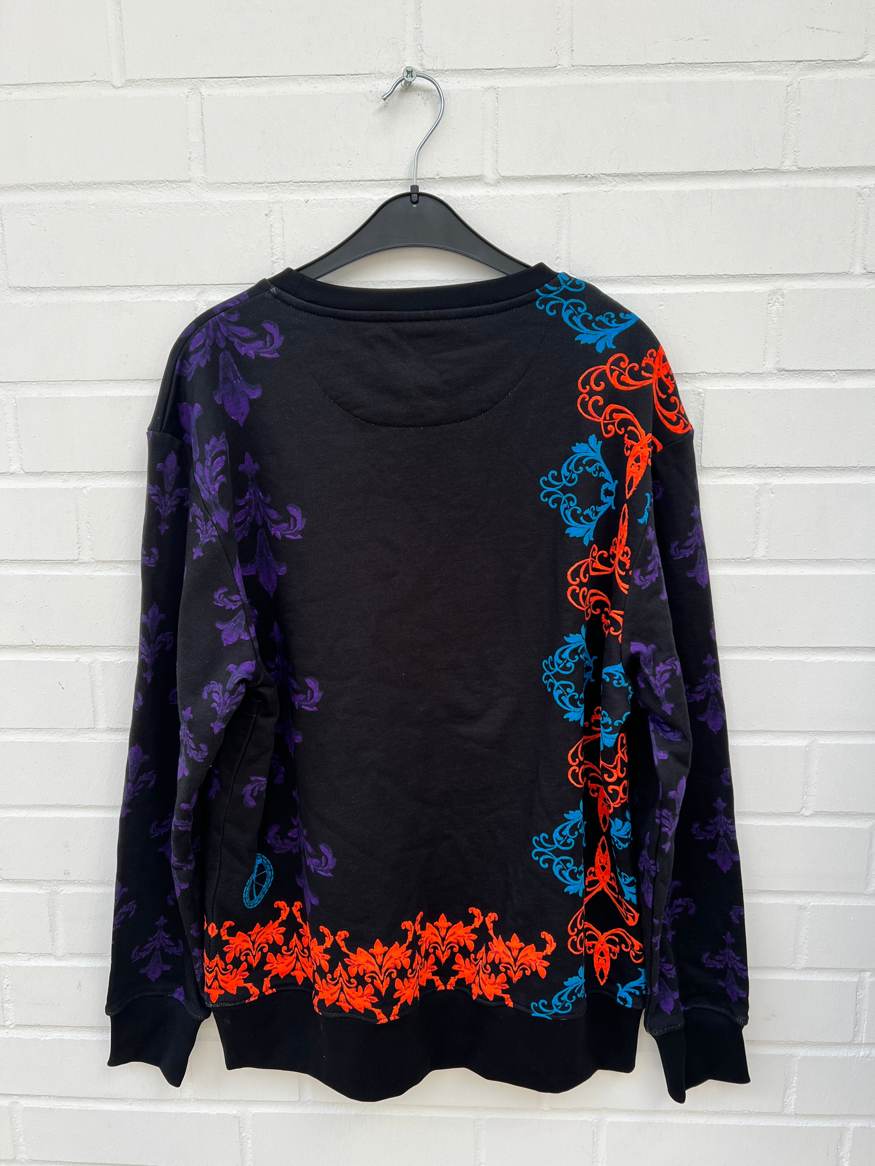 (81) Carlo Colucci Sweatshirt schwarz muster