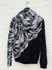 (Stange2) Carlo Colluci Hoodie schwarzweiß Gr.M