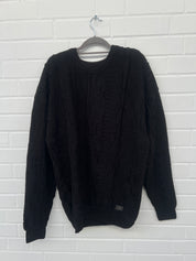 (62) Carlo Colucci 3D Strickpullover Pullover schwarz C10006 COL 20