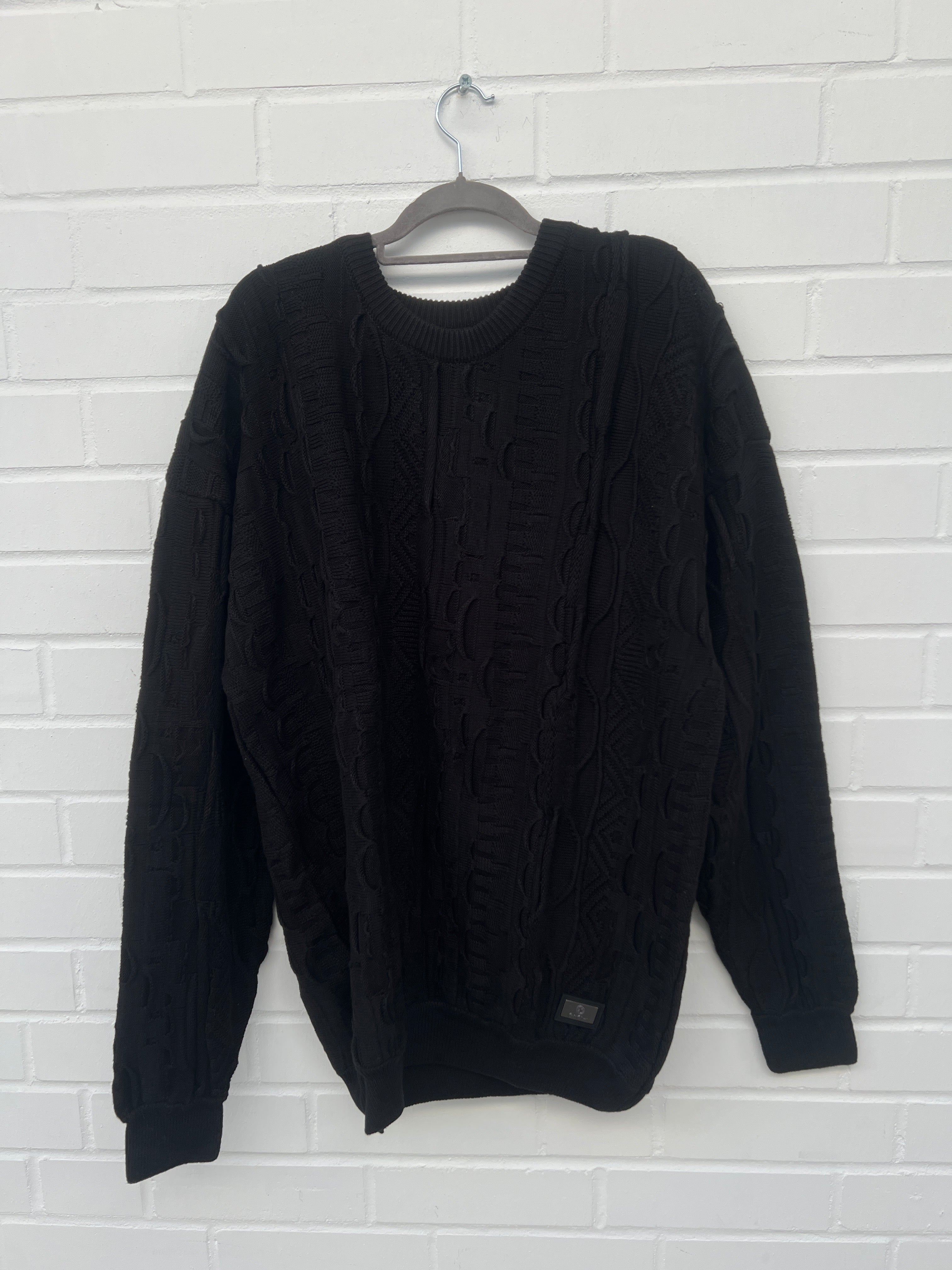 (62) Carlo Colucci 3D Strickpullover Pullover schwarz C10006 COL 20