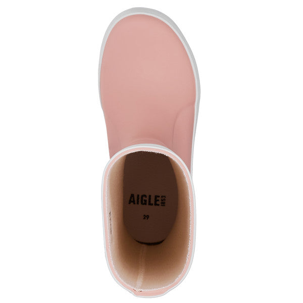 AIGLE bottes en caoutchouc rose taille 25