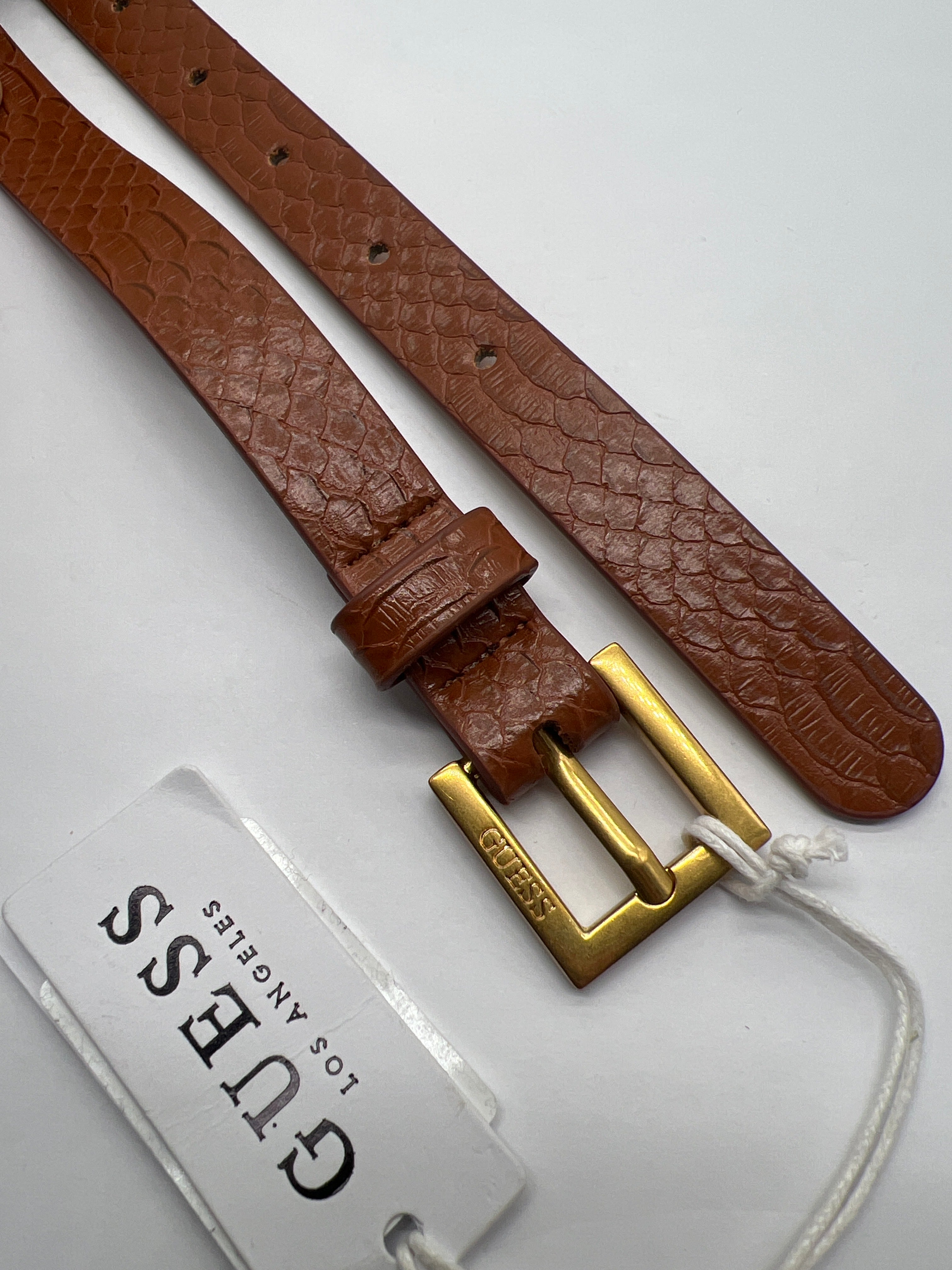 GUESS Gürtel Schlagen Optik Braun GrM