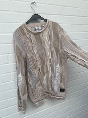 Carlo Colucci 3D Strickpullover Pullover beige weiß C10802 COL 561