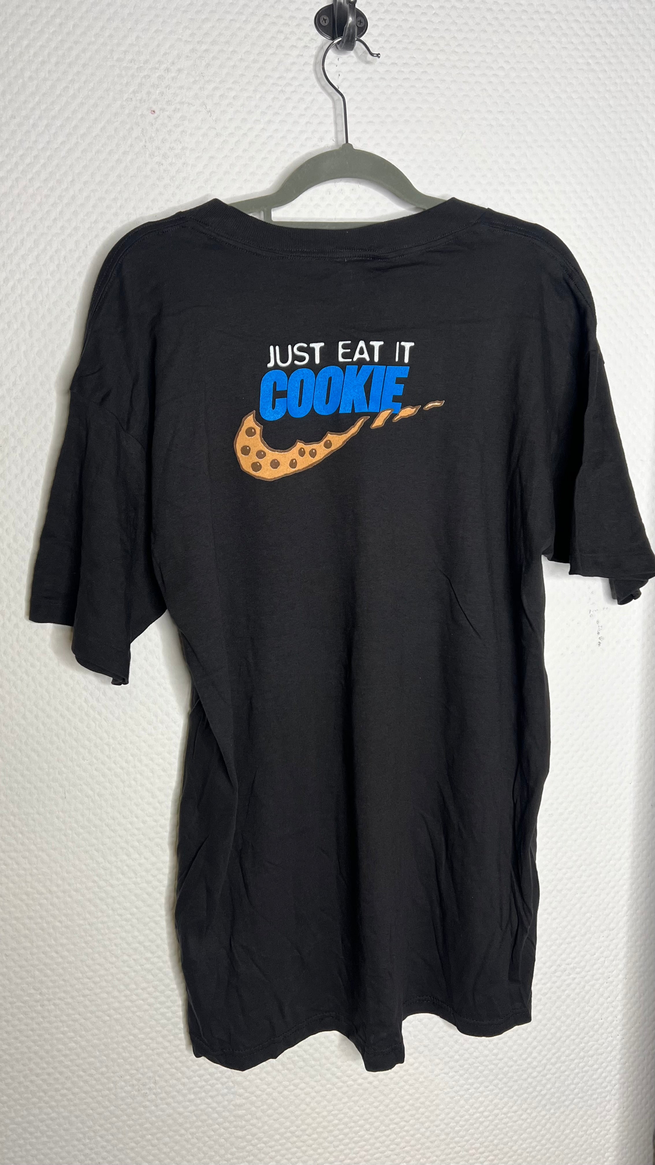 Vintage Just Eat Cookie Tshirt Schwarz Blaz Gr.L