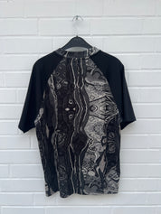 Carlo Colucci Tshirt schwarz muster