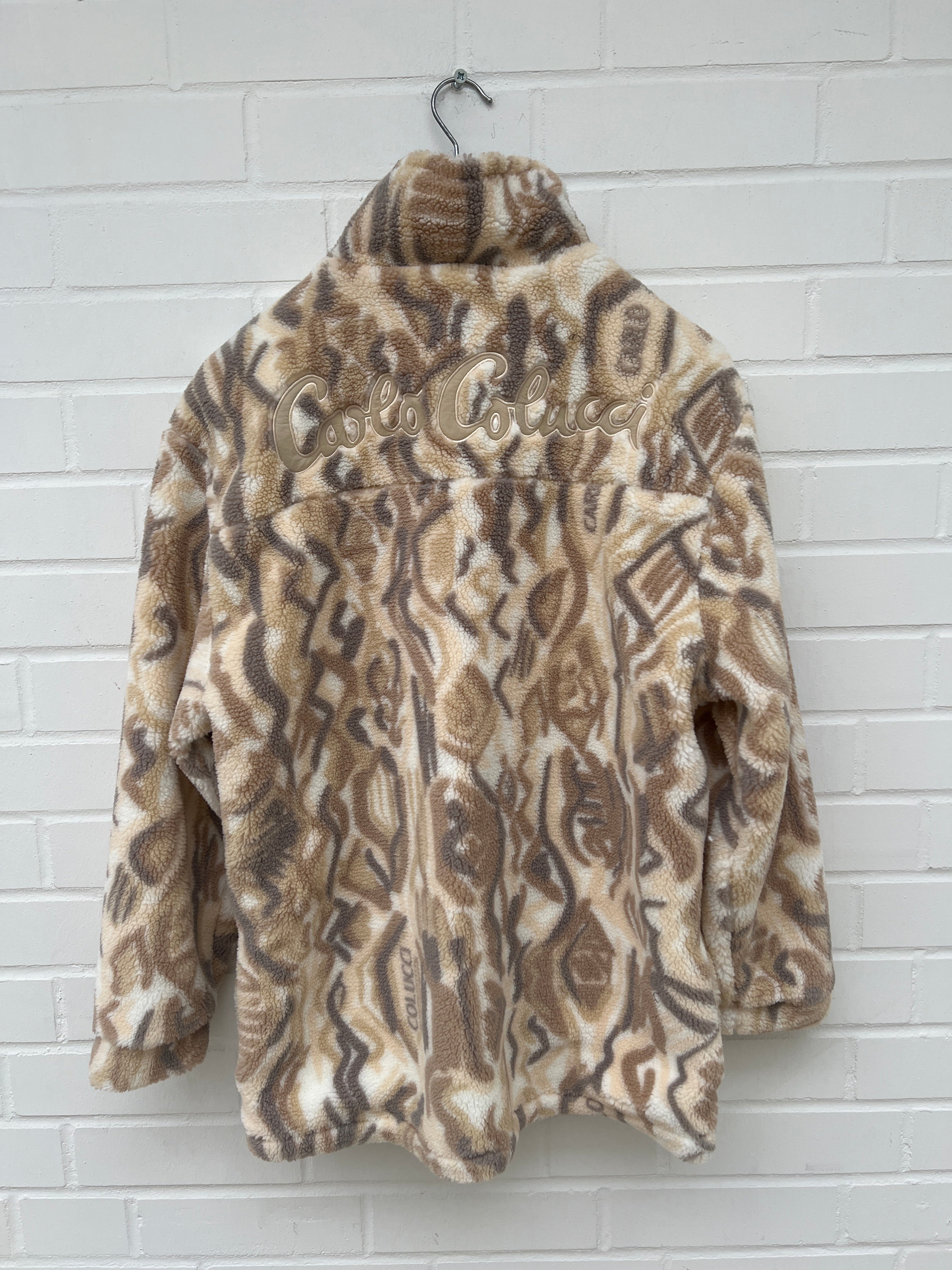 Carlo Colucci Teddyjacke Knöpfe creme
