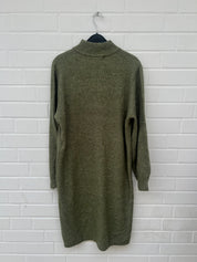 Vero Moda Curve Pullover Zip-Kleid in grün Gr46