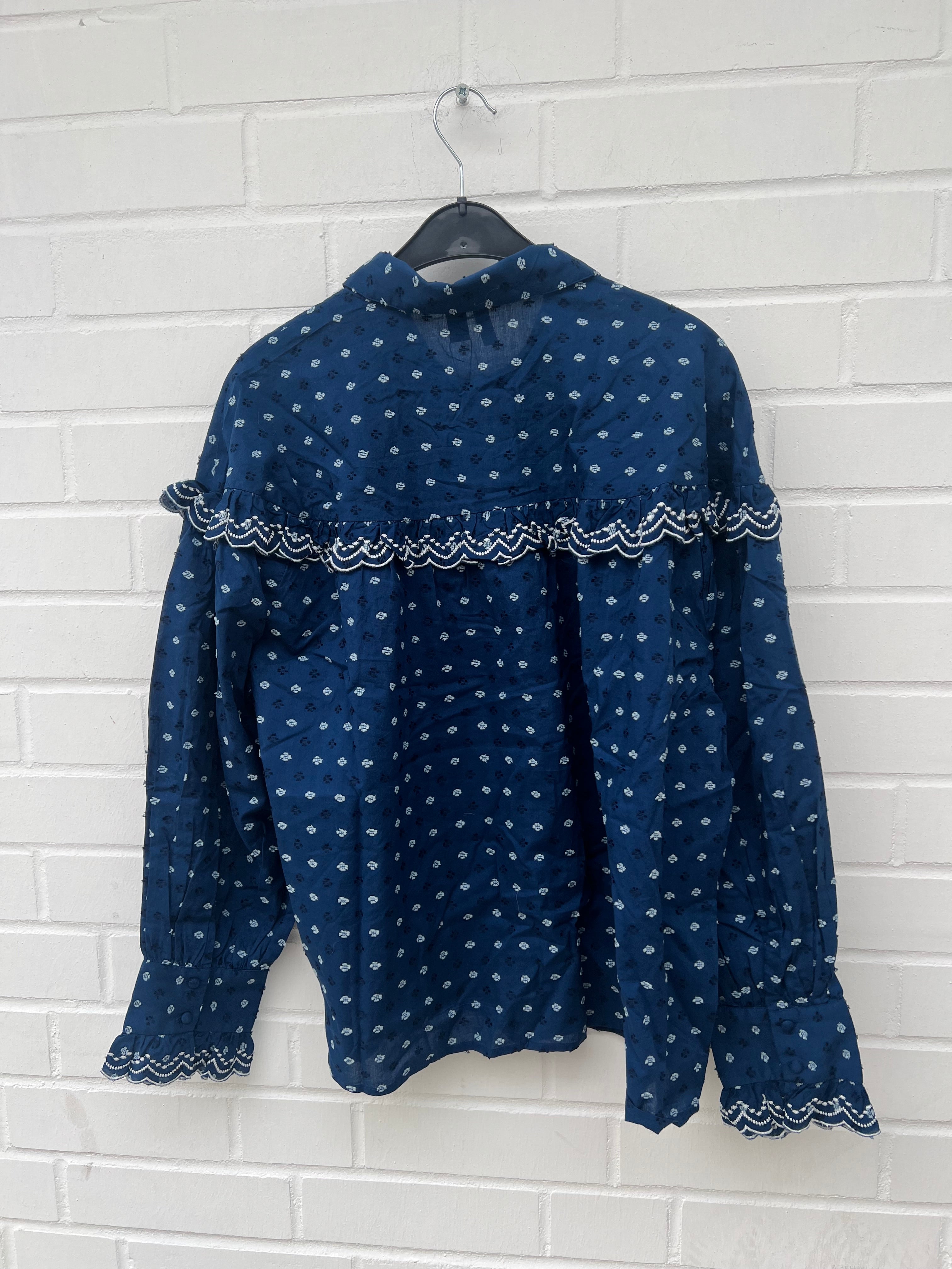 Vero Moda Curve Bluse in blau muster Gr46