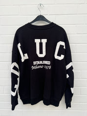 Carlo Colucci Sweatshirt schwarz