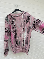 Carlo Colucci 3D Strickpullover C10802 COL681 rosa