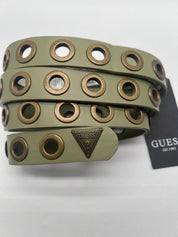 GUESS Gürtel Vintage Stil Khaki