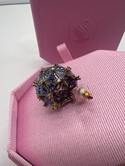 SWAROVSKI Curiosa Ohrring Blau Goldton (5606952)