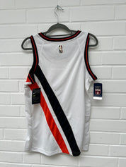 (Stange4) NBA Braves Trikot weiß orange Gr.S