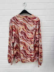 (74) Carlo Colucci Sweatshirt orange muster