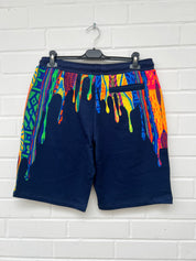(Stange4) Carlo Colucci Short blau muster Gr.L