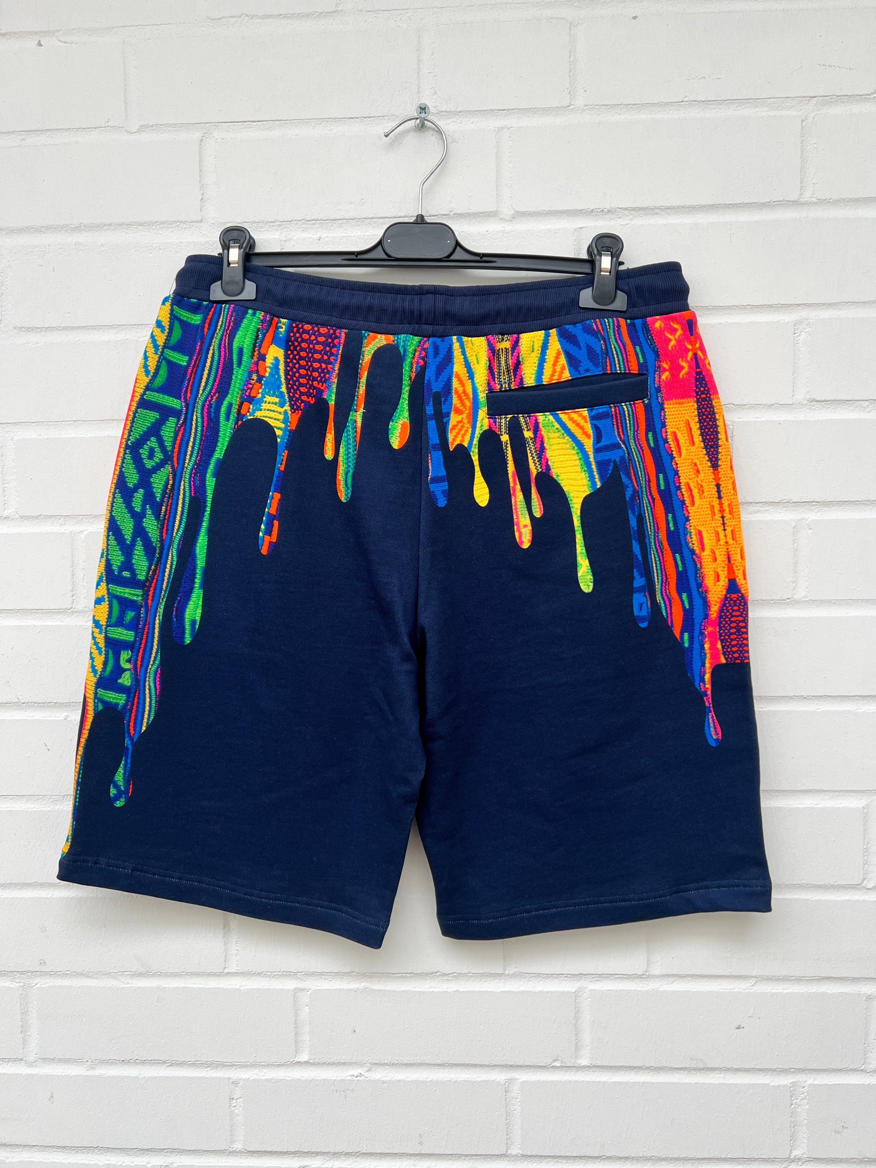(Stange4) Carlo Colucci Short blau muster Gr.L
