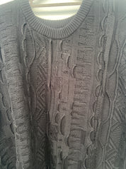 (62) Carlo Colucci 3D Strickpullover Pullover schwarz C10006 COL 20