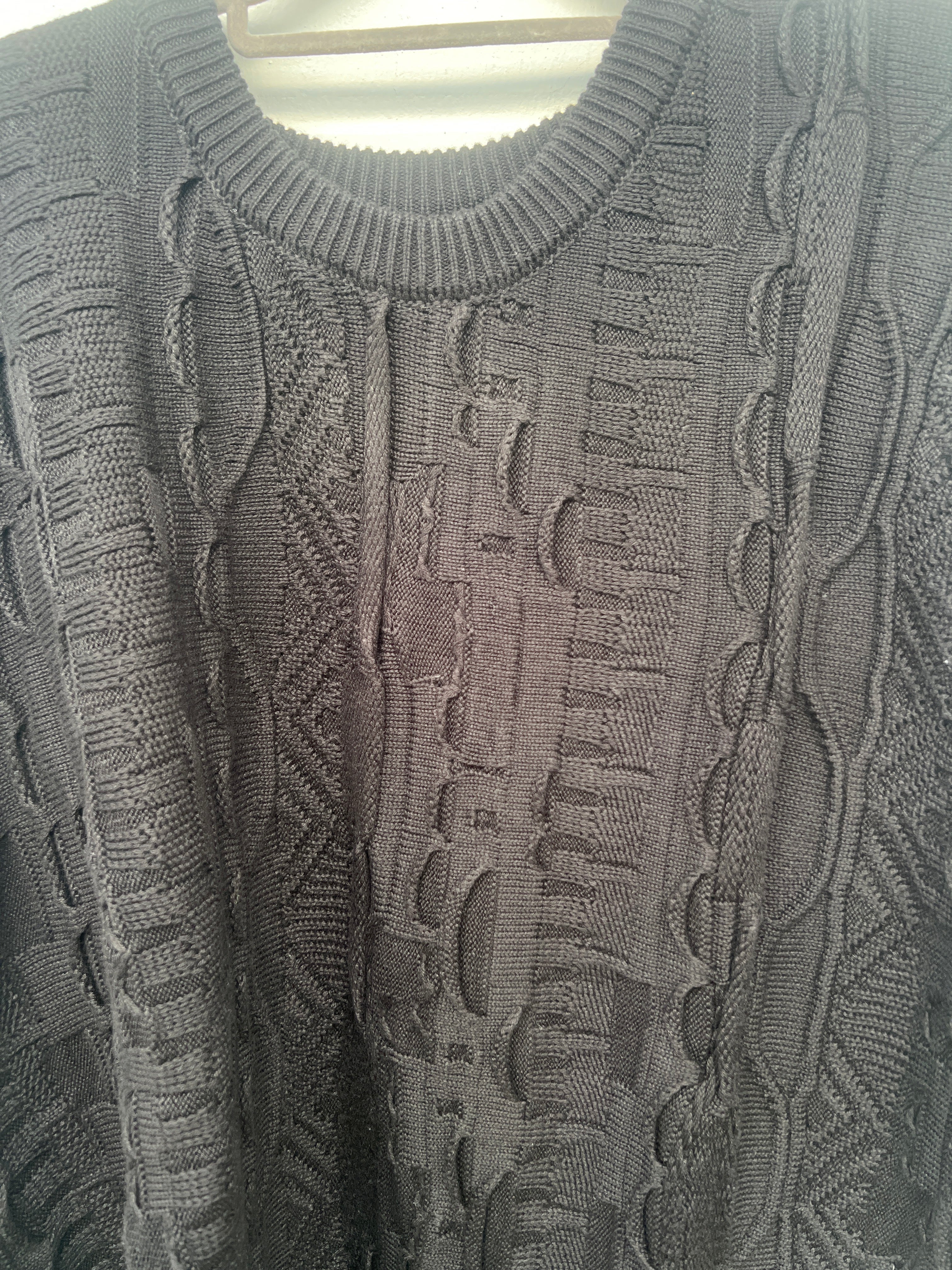 (62) Carlo Colucci 3D Strickpullover Pullover schwarz C10006 COL 20