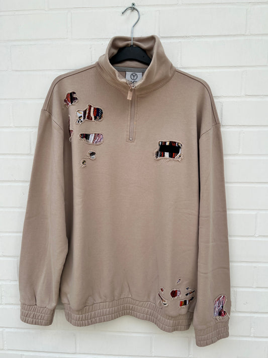 (Stange3) CC Sweatjacke beige Gr.L