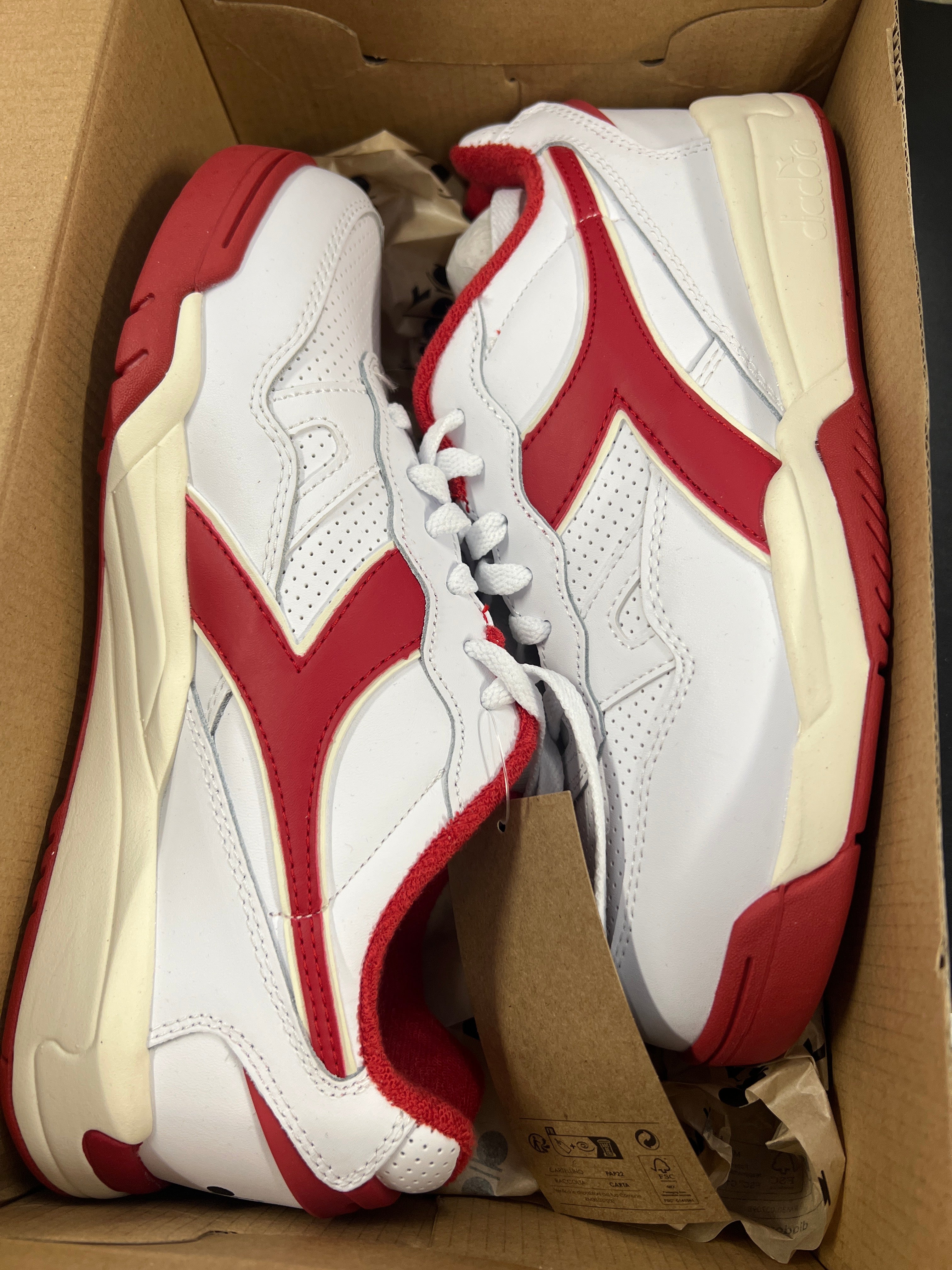 DIADORA Winner Sneaker weiß/rot Gr.42