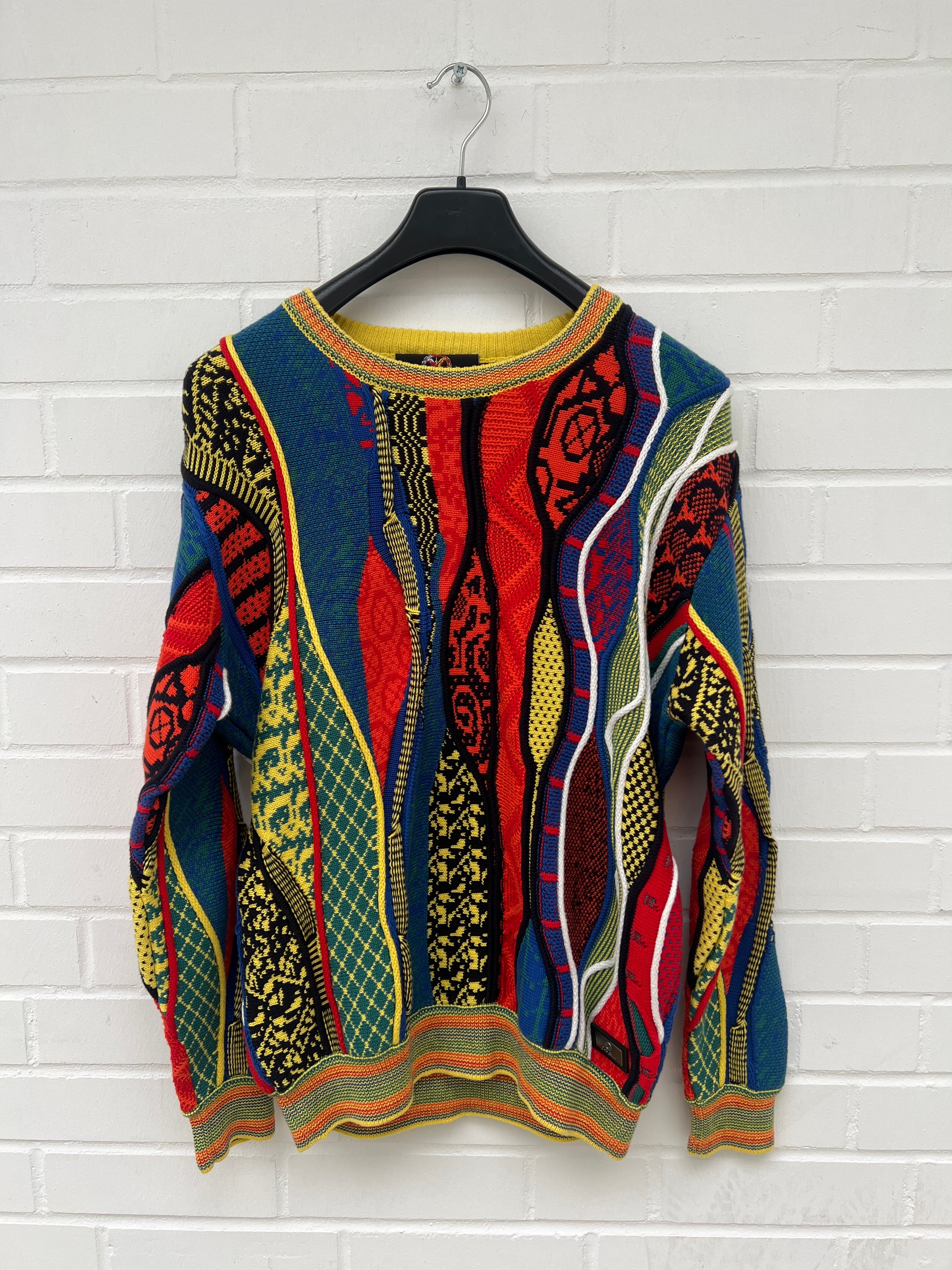 Carlo Colucci 3D Strickpullover bunt