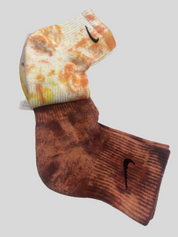 (102) NIKE 2x Ankle Socken orange braun
